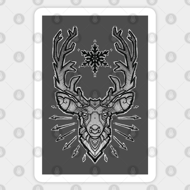 deer head design Magnet by weilertsen